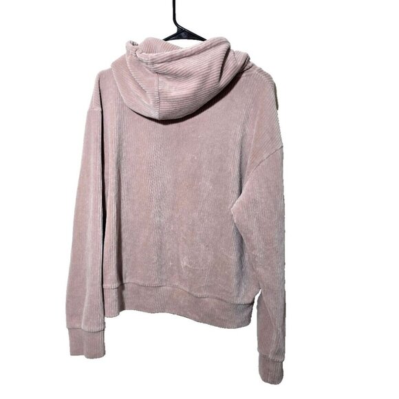 Aiki Keylook Germany Womens Hoodie Large Pink Logo Ribbed Soft Kanagroo Pocket - Picture 2 of 12